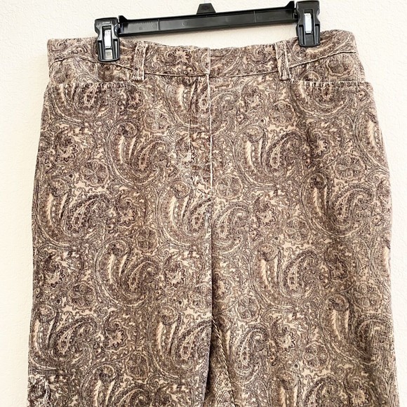 JONES NEW YORK Signature Corduroy Pants Jeans Women Size 12 Paisley - Picture 2 of 10